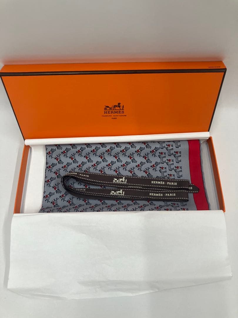 HERMES プチカレ 乗馬柄　サイズ41 箱 楽天市場】【送料無料】 エルメス ミニ スカーフ プチカレ ベージュ