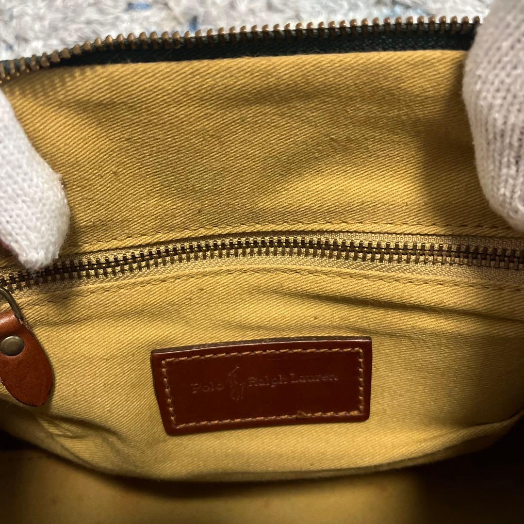 最終値下げ】ポロラルフローレン ミニボストンバッグ ビンテージ PVC