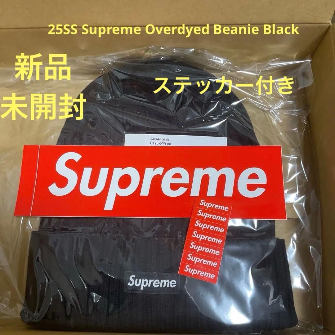 新品25SS supreme Overdyed Beanie Black 黒 - メルカリ