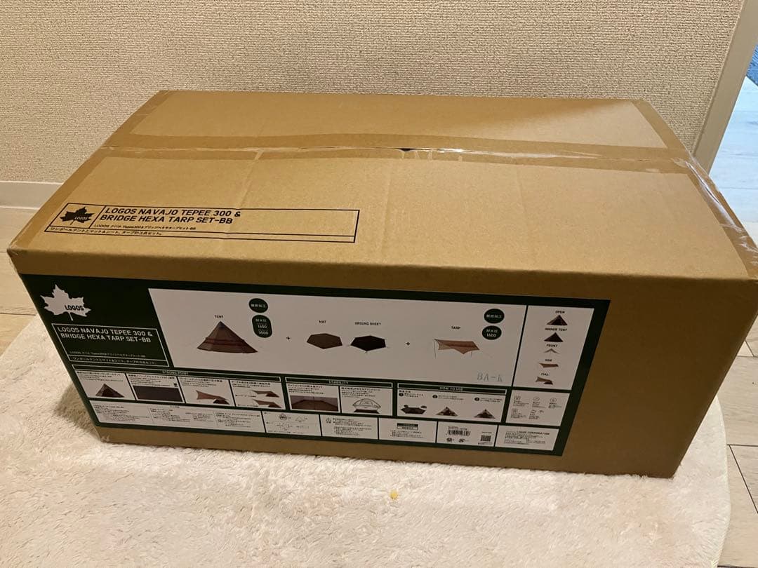 新品、未開封品】ロゴス ナバホティピー 300 ブリッジヘキサタープ