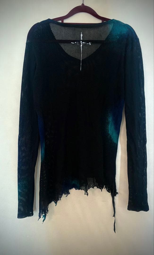 ケムリ　メッシュ 長袖カットソー