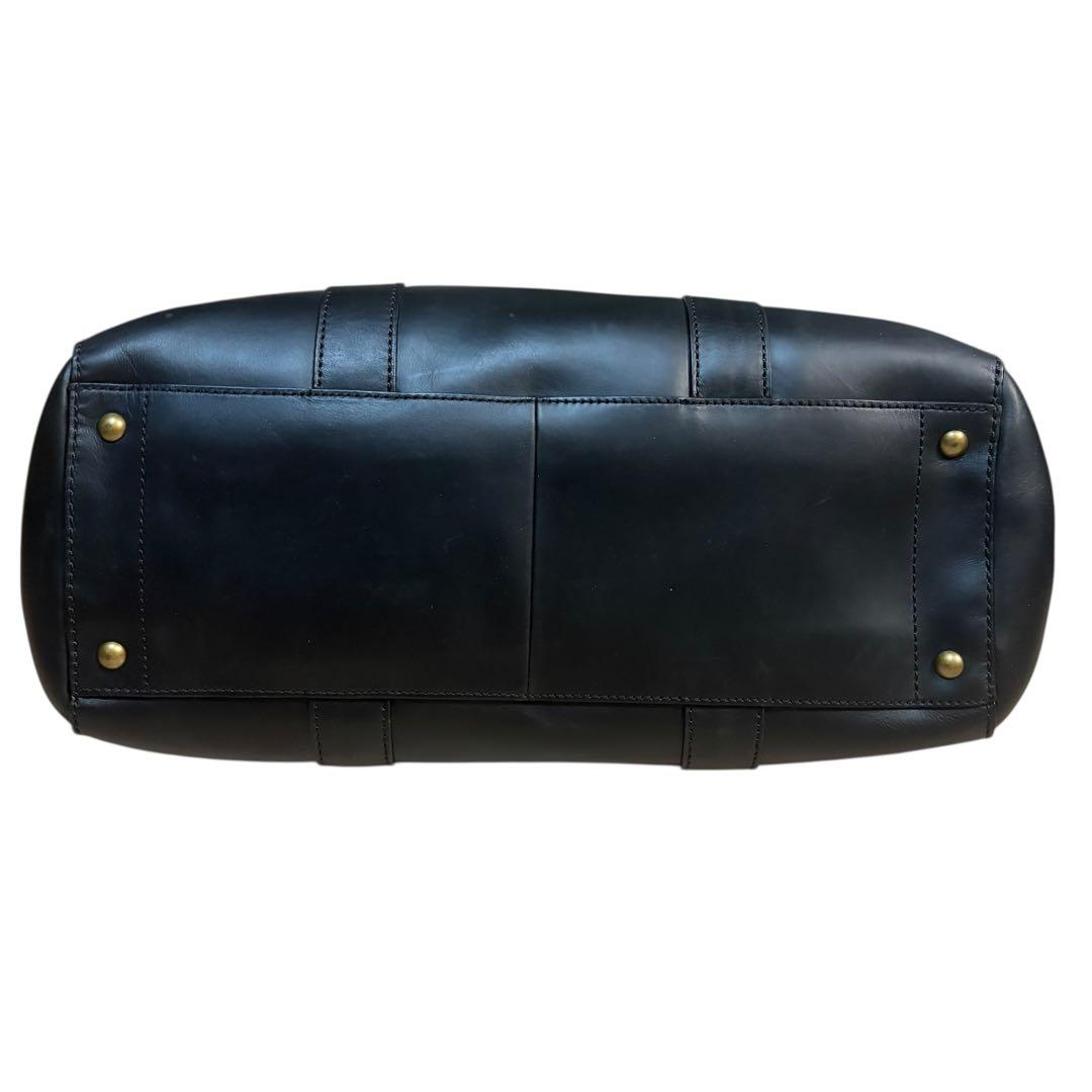 未使用級 コーチ トートバッグ 大容量 オールレザー ブラック 本革