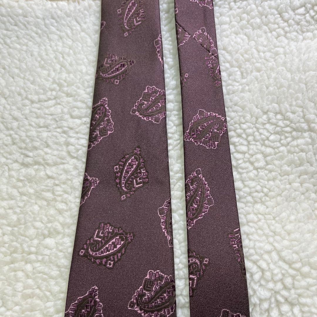 未使用級✨】シャルベ ペイズリー ジャガード テクスチャード加工