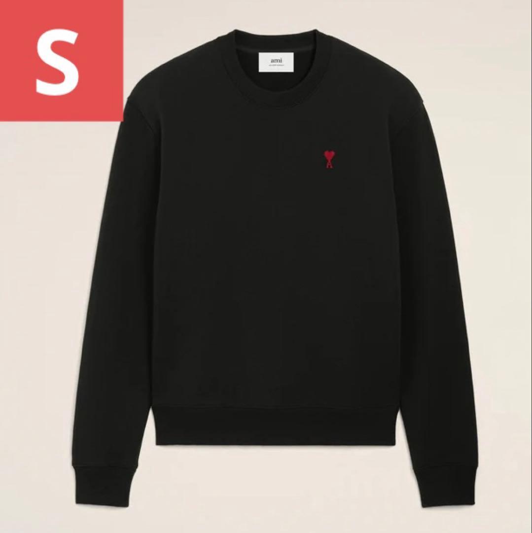 新品未使用 ami paris アミパリ スウェット トレーナー S ブラック