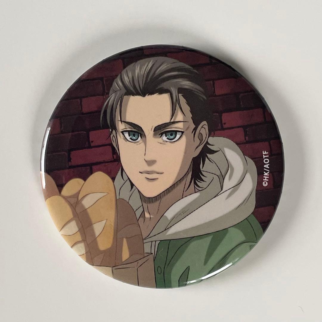 進撃の巨人 SMILE BASE CAFE 缶バッジ エレン - メルカリ