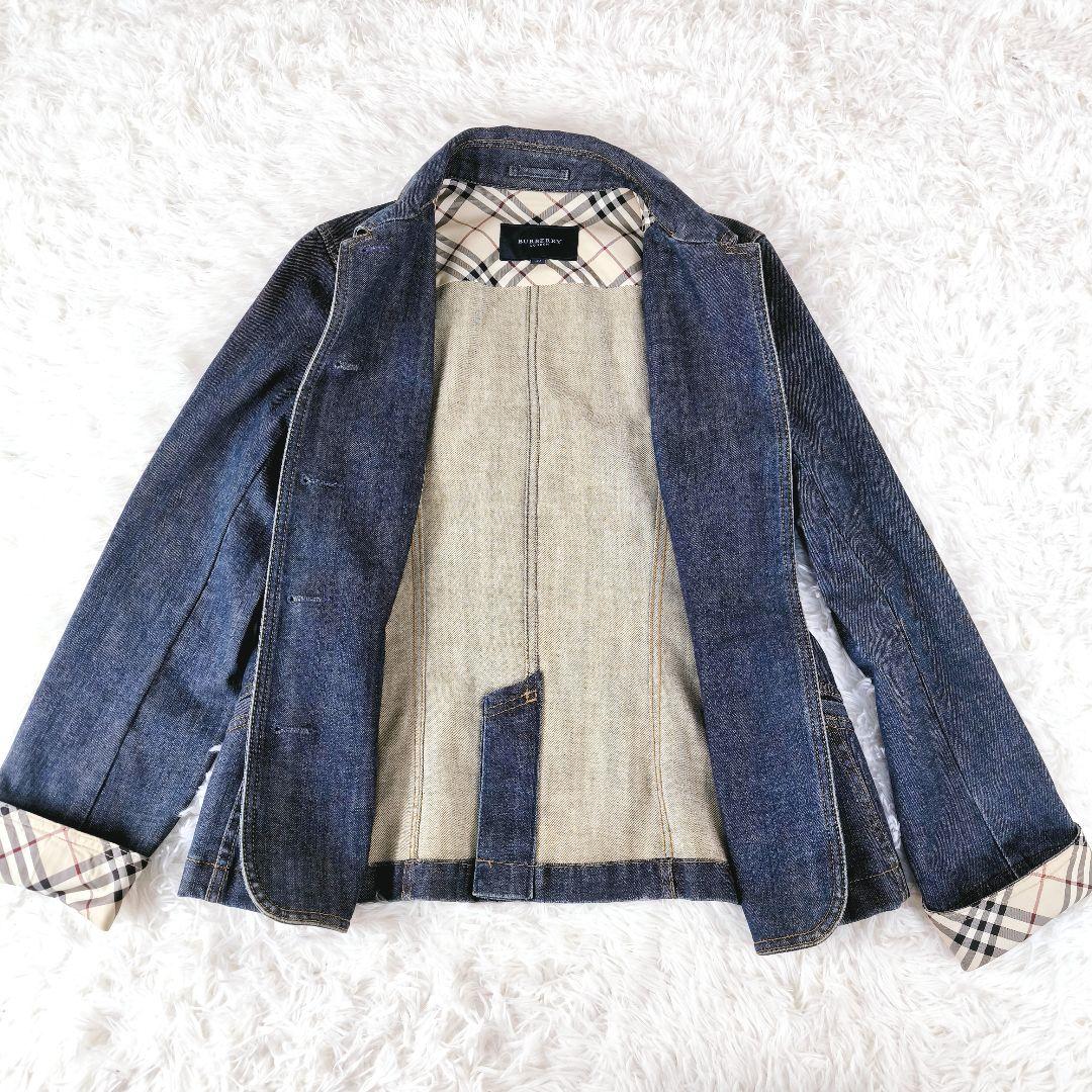 極美品✨バーバリーロンドン デニムジャケット ノバチェック 40 L