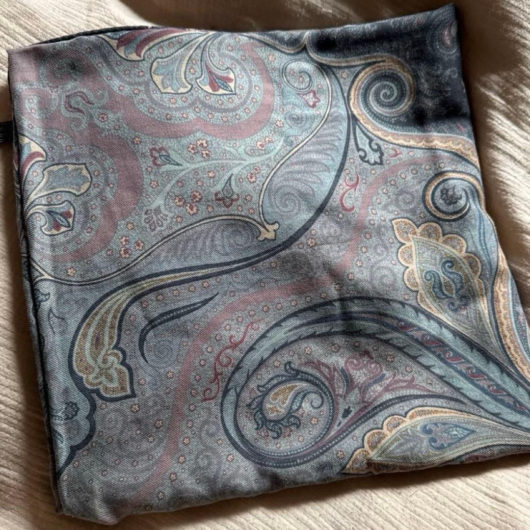 ETRO ペイズリー柄 大判ストール ショール - メルカリ