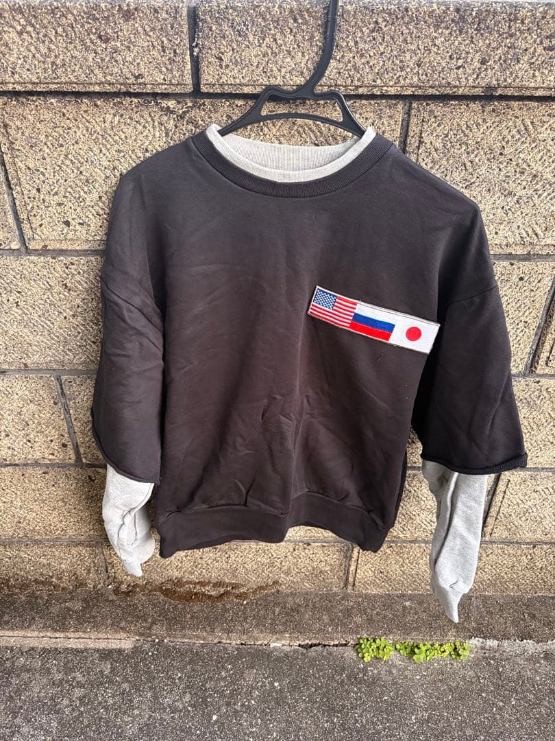 gosha rubchinskiy トレーナー GOSHA RUBCHINSKIY COMBO LOGO SWEAT LIGHT GREY & DARK NAVY | eBay