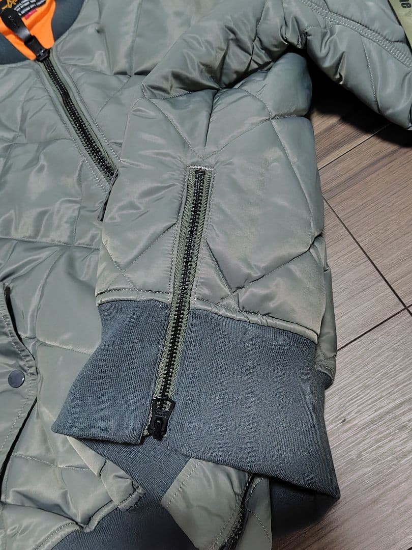 【極美品】ALPHA × monkeytime キルテッドサイドジップ MA―1