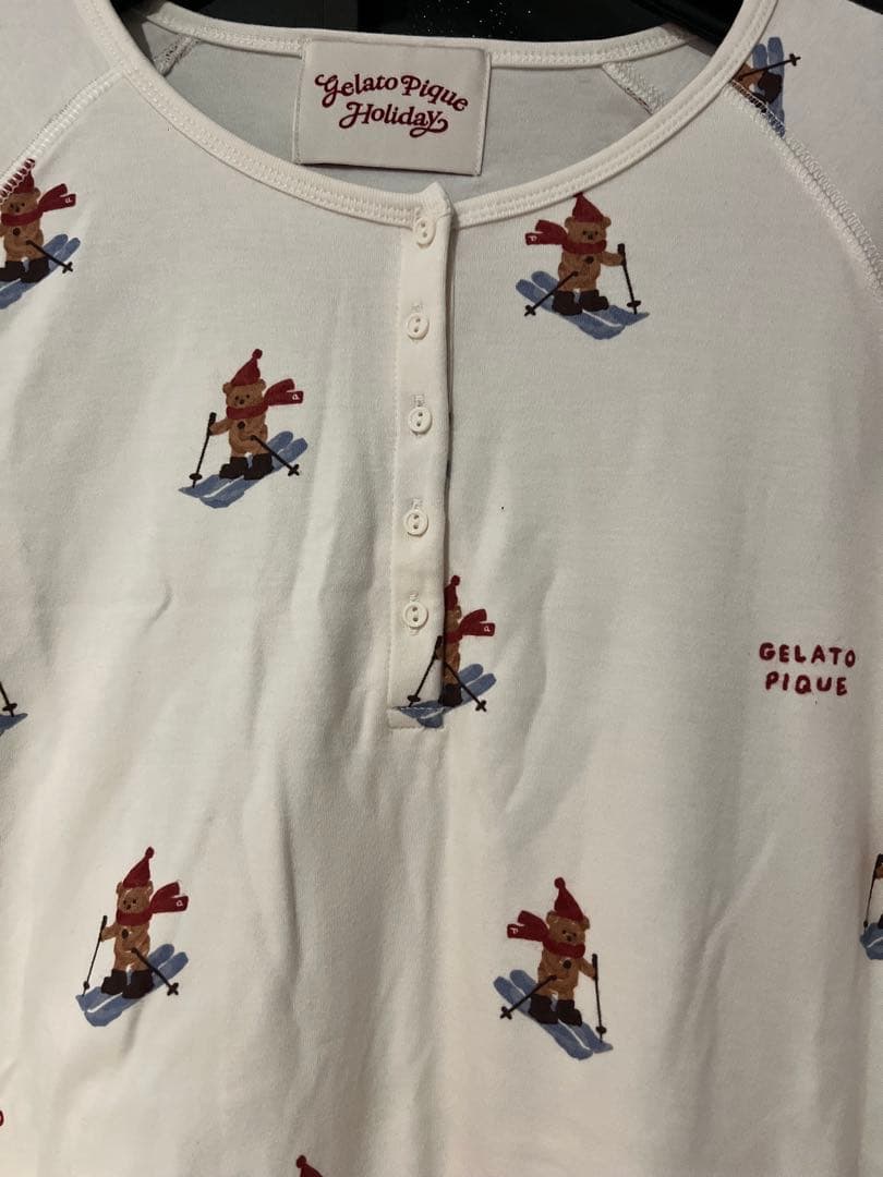 ジェラートピケ スキーベア柄 上下セット - メルカリ