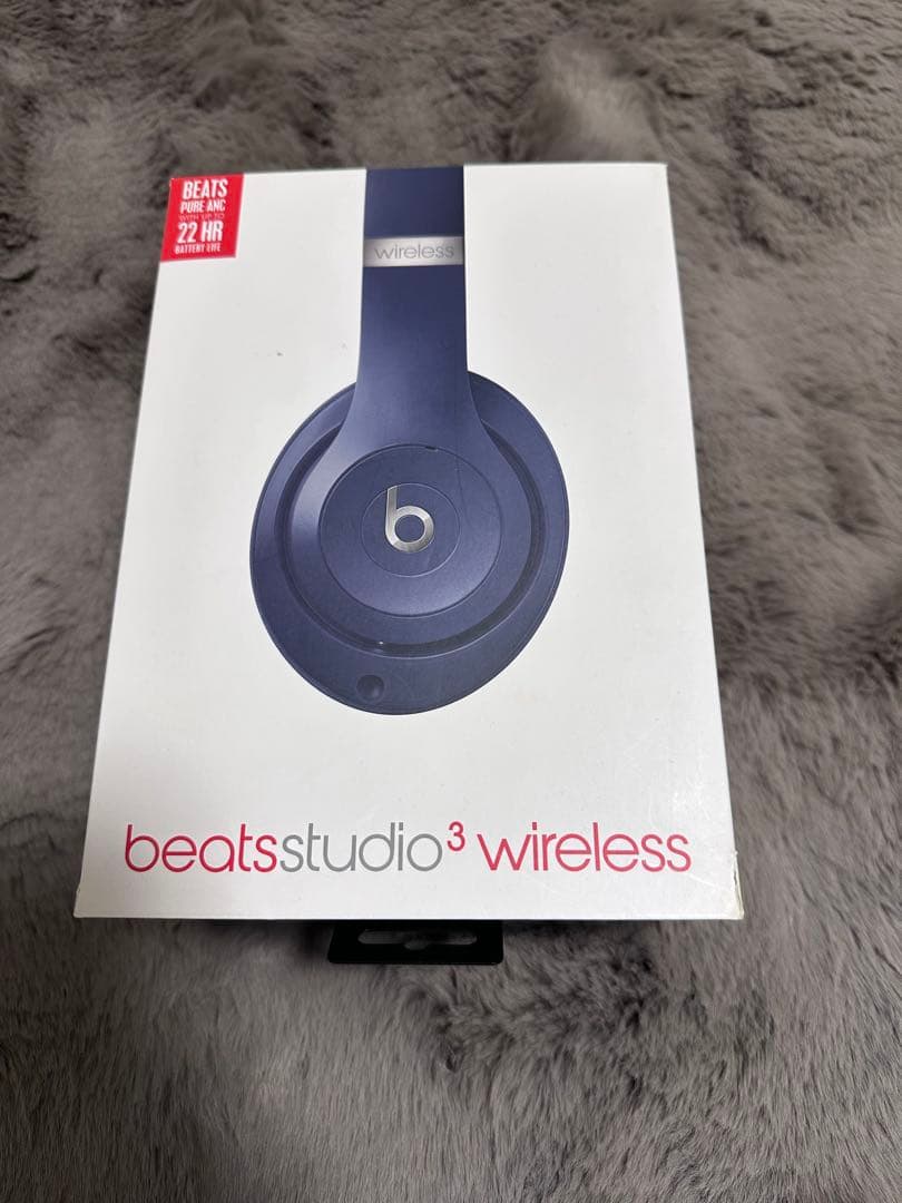 beats studio 3 wireless ネイビー Beats Studio3 Wireless Noise Cancelling Over Ear Headphones, Blue