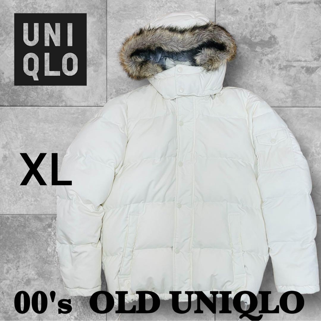 美品】00'S OLD UNIQLO シームレス ダウンジャケット 白 XL - メルカリ