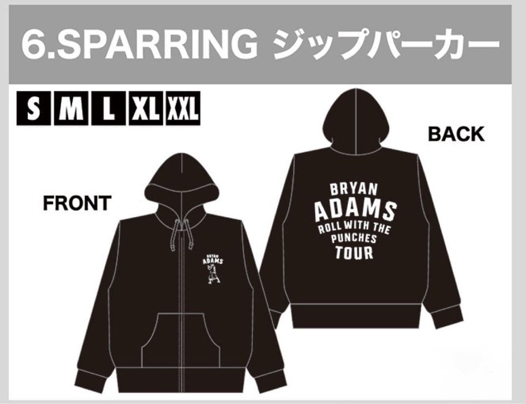 Bryan Adams 2026 ツアー　ジップパーカー　サイズXL 📣JUST ANNOUNCED📣 Bryan Adams is bringing the Roll with the