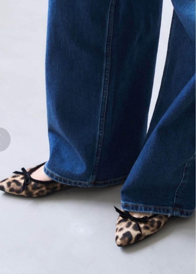 美品！BAILAモデル絵美里さんコラボ ルタロン レオパードポインテッド