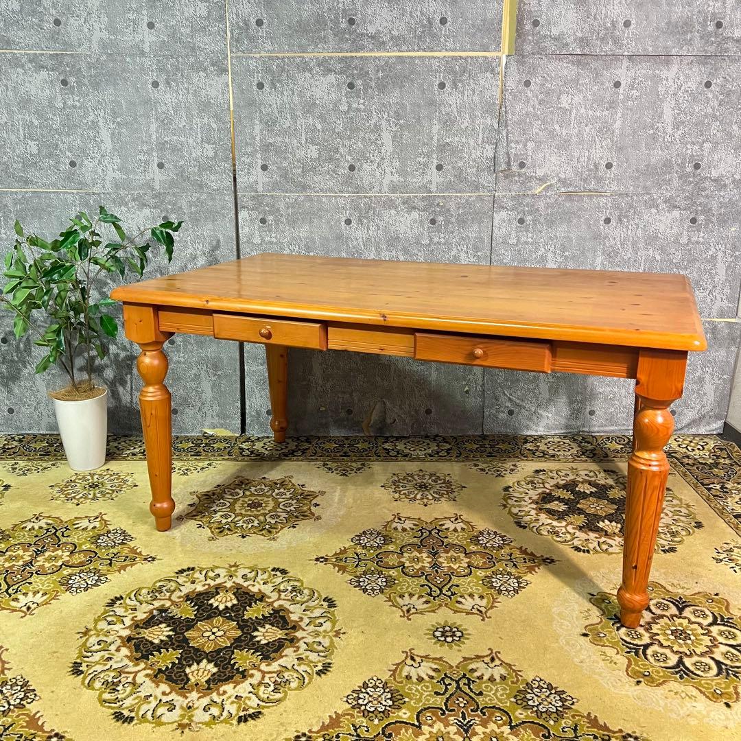 ꧁光製作所 hikari꧂ダイニングテーブル テーブル 食卓机 机 引き出し 楽天市場】ダイニングテーブル 幅150cm 5～6人用 引出し付き Herit