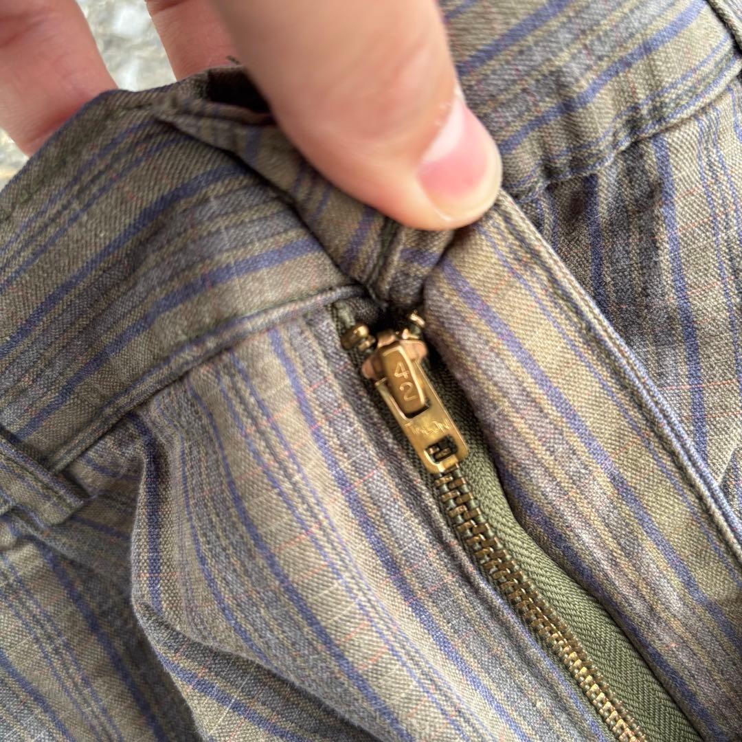 80s oldgap アメ製 42タロン チェック ワイド 2タック パンツ - メルカリ