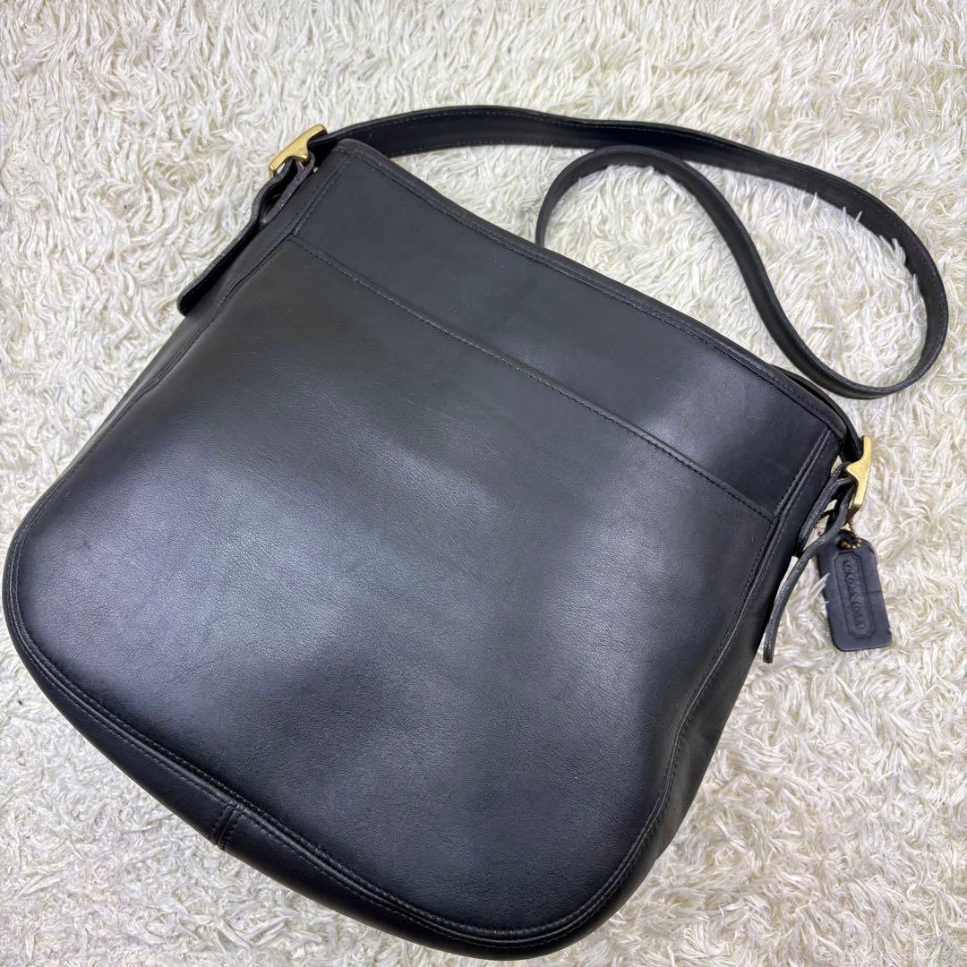 希少・極美品】 オールドコーチ ショルダーバッグ グラブタンレザー 黒