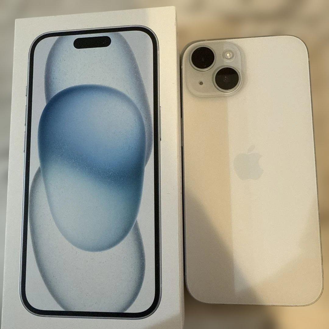 極美品！100% Apple iPhone 15 ブルー 本体 - メルカリ