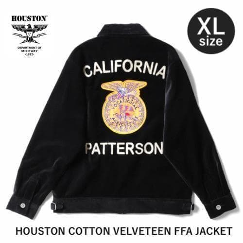 新品タグ付き＊HOUSTON ヒューストン FFAジャケット ブラック XL