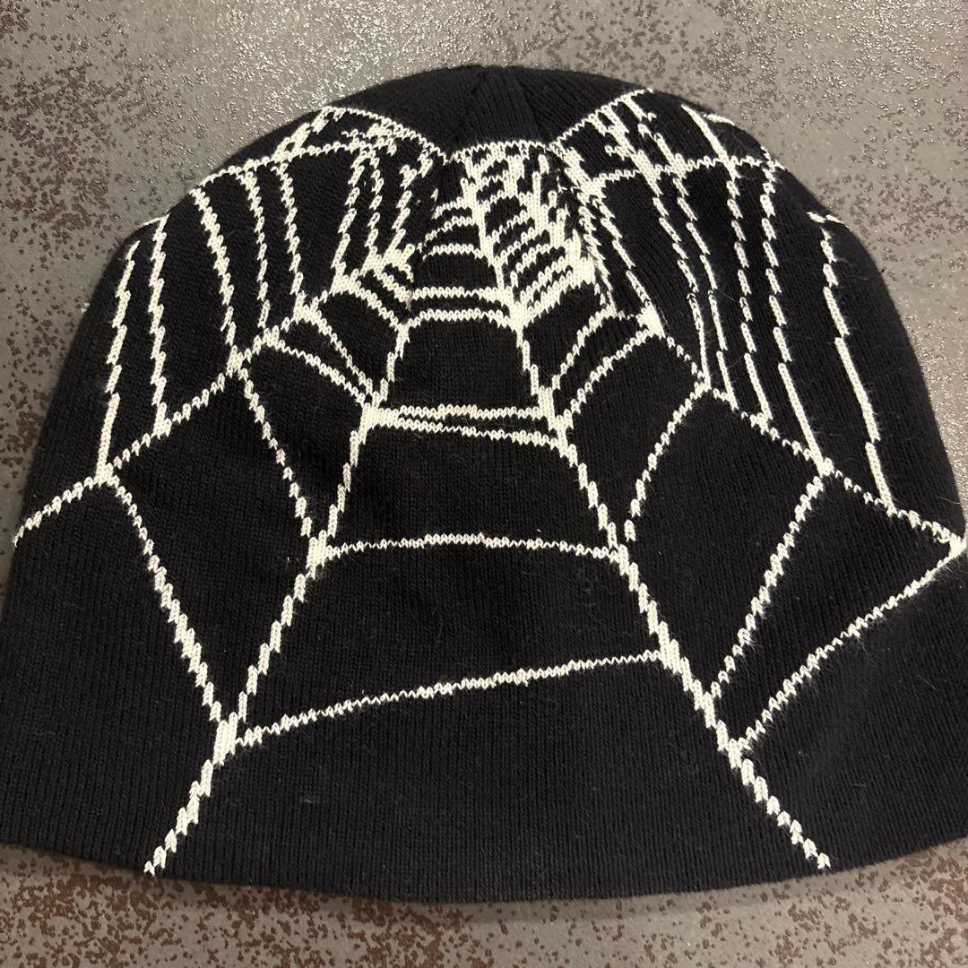 NoREMID クモの巣模様 ニット帽 ノーリミッド spider ビーニー - メルカリ