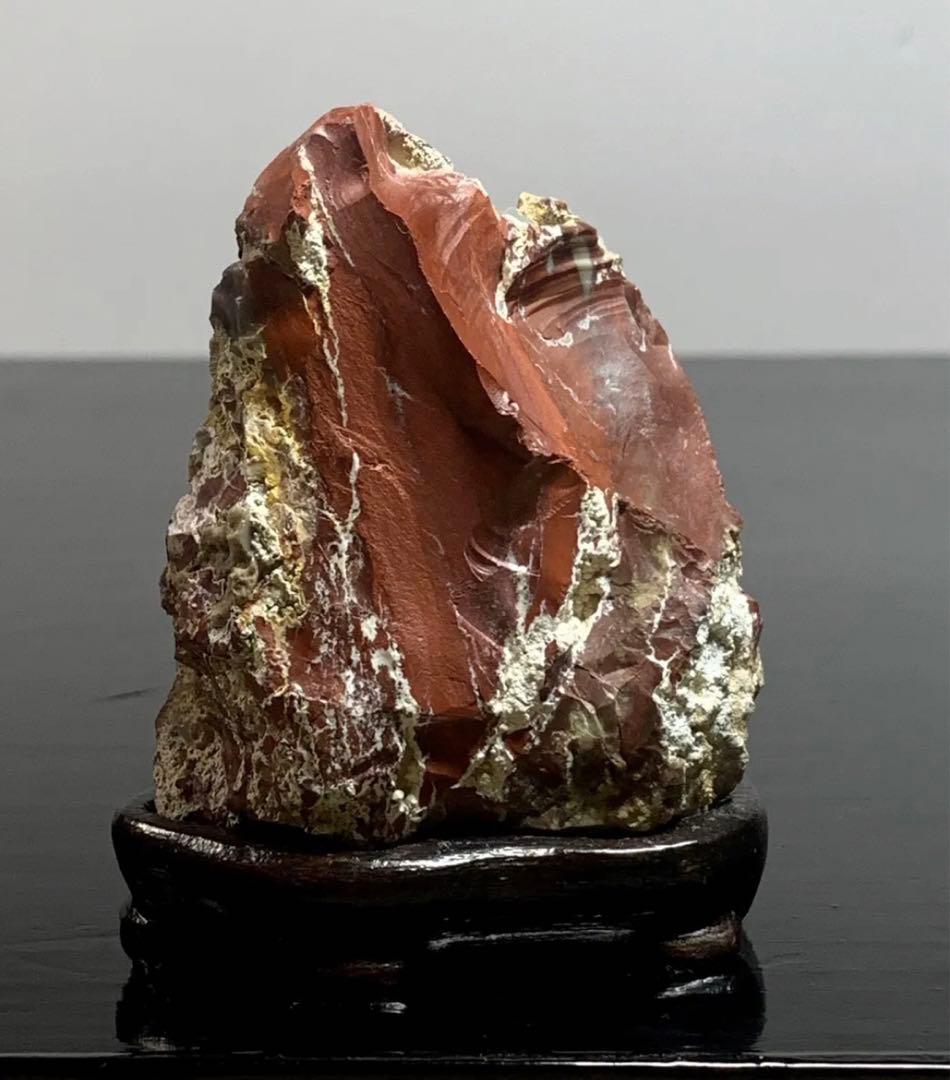 佐渡錦紅石 佐渡赤玉石 ウブ 横3.5×高8×奥行3.5(cm) 180g - メルカリ