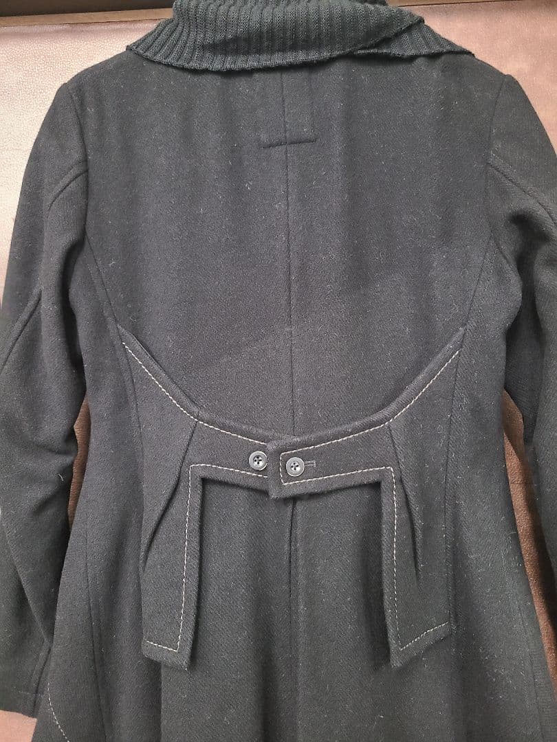 マリテフランソワジルボーブラックマフラー付きバルーンコート - メルカリ