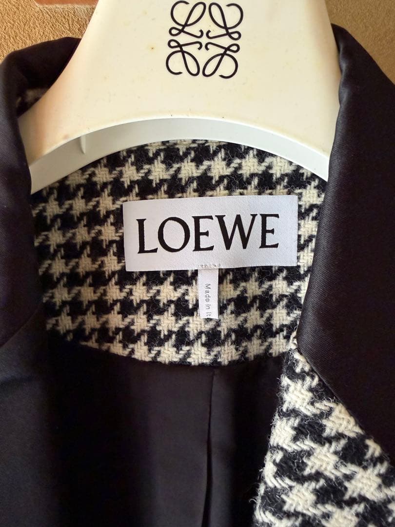 LOEWE ロエベ メンズ千鳥格子柄2Bテーラードジャケット - メルカリ