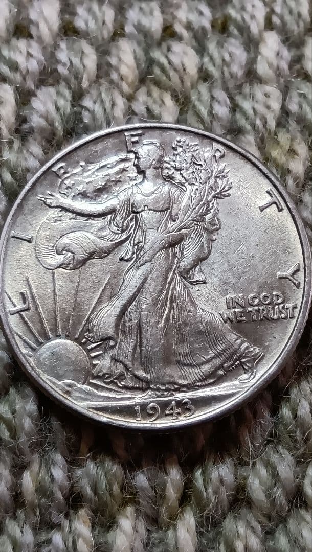 1943年 ウォーキング・リバティ ハーフダラー - メルカリ