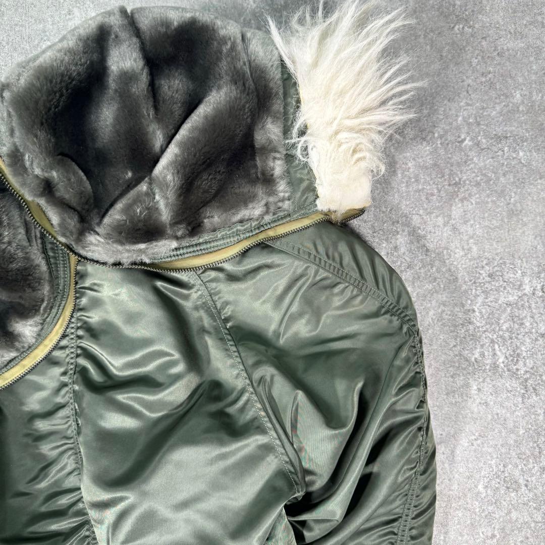 80〜90s米軍実物 N-2B アルファ社製 フライトジャケット M ミリタリー