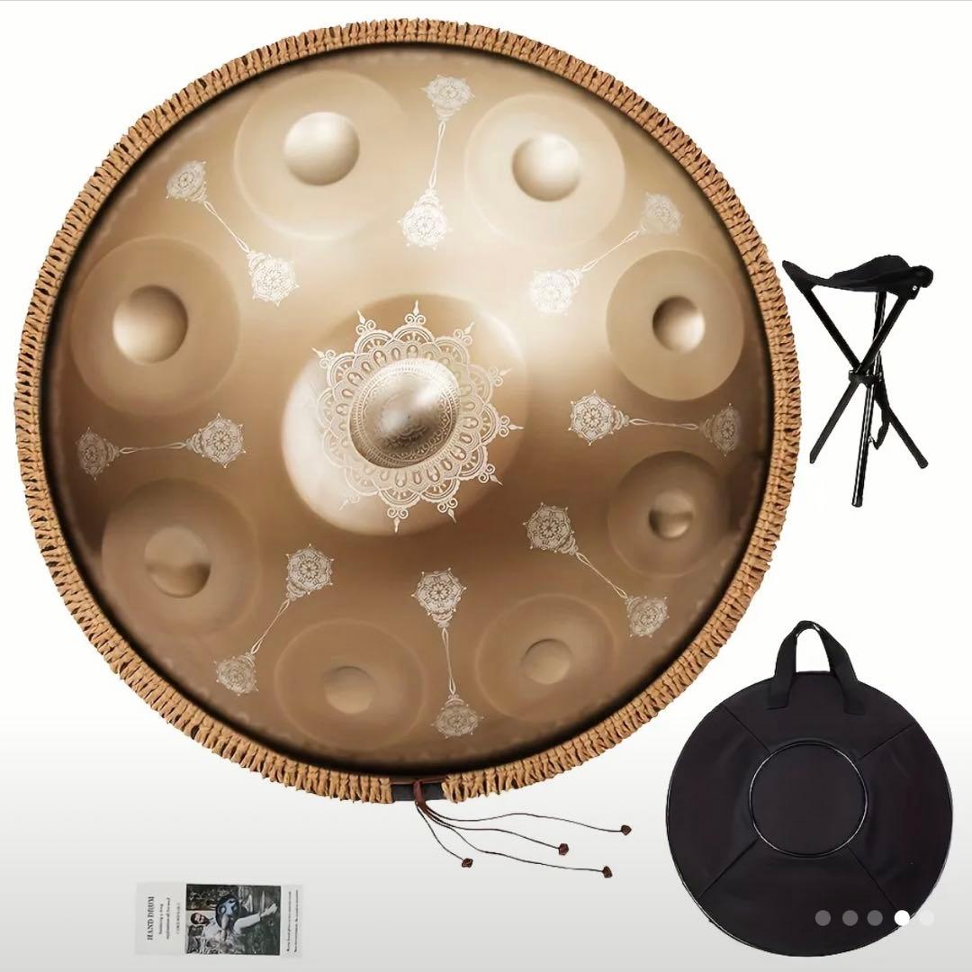 新品 ハンドパン 9音 Dマイナー スチール製 バッグ&スタンド付 55cm Amazon | ハンドパンドラム - ハンドパン スチールドラム - ハンド