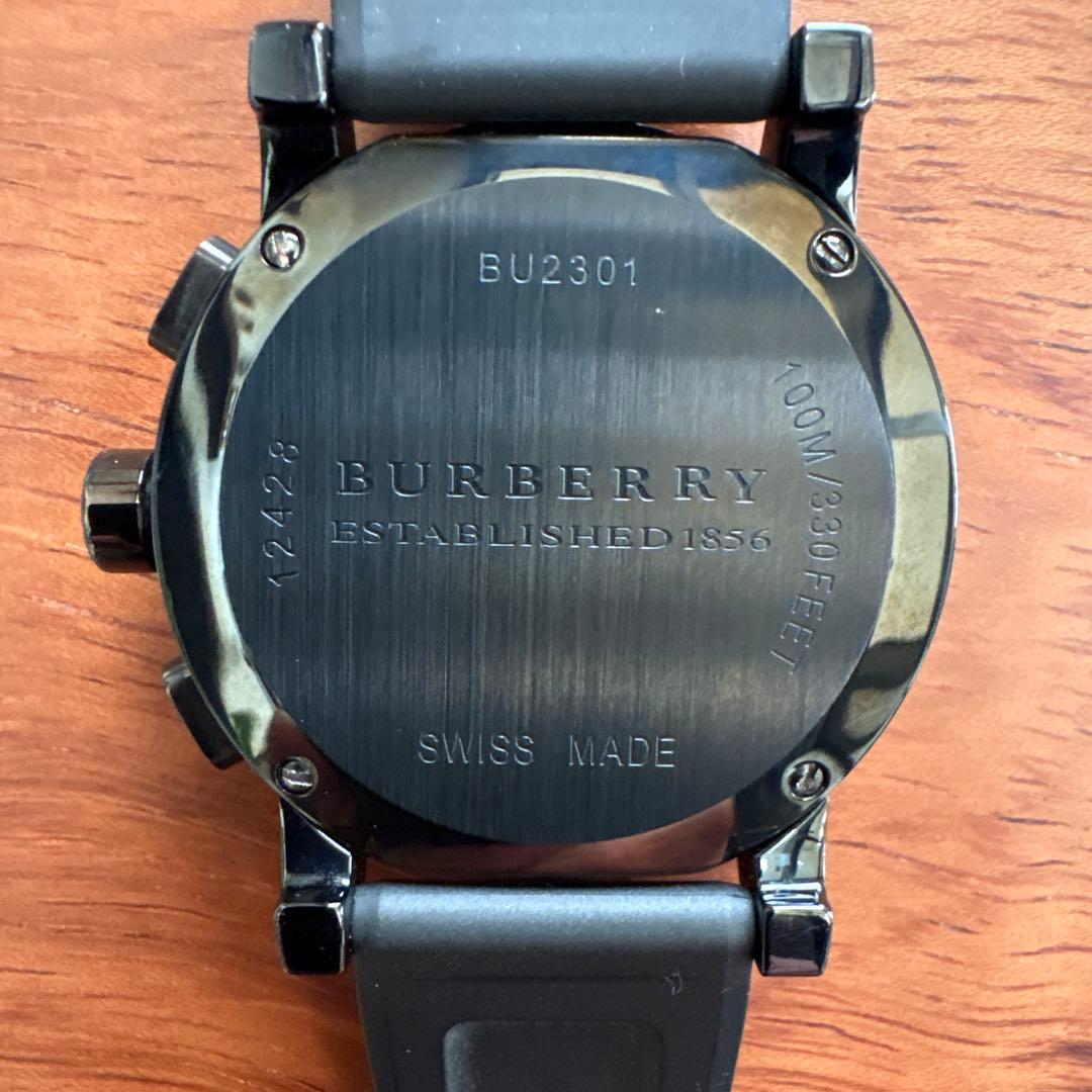 Burberry クロノグラフ 腕時計 ブラック - メルカリ