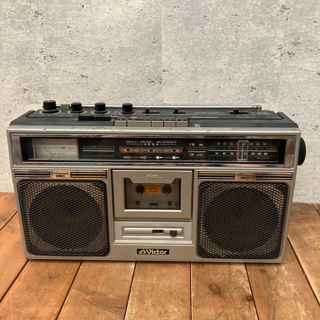 昭和レトロ Victor ビクター ステレオラジオカセットレコーダーRC-646