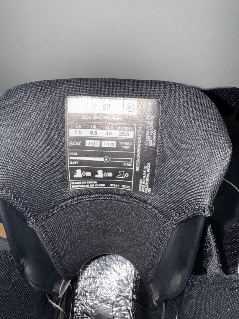 シ*ン様 新品 25-26 Ride The92 25.5cm