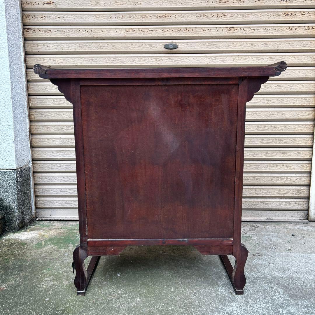 李朝家具 アンティーク 真鍮金具 脚付 キャビネット 薬箪笥 古民具