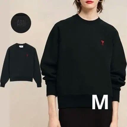 ✨新品タグ付✨ アミパリ 黒 トレーナー サイズM QR認証済 - メルカリ