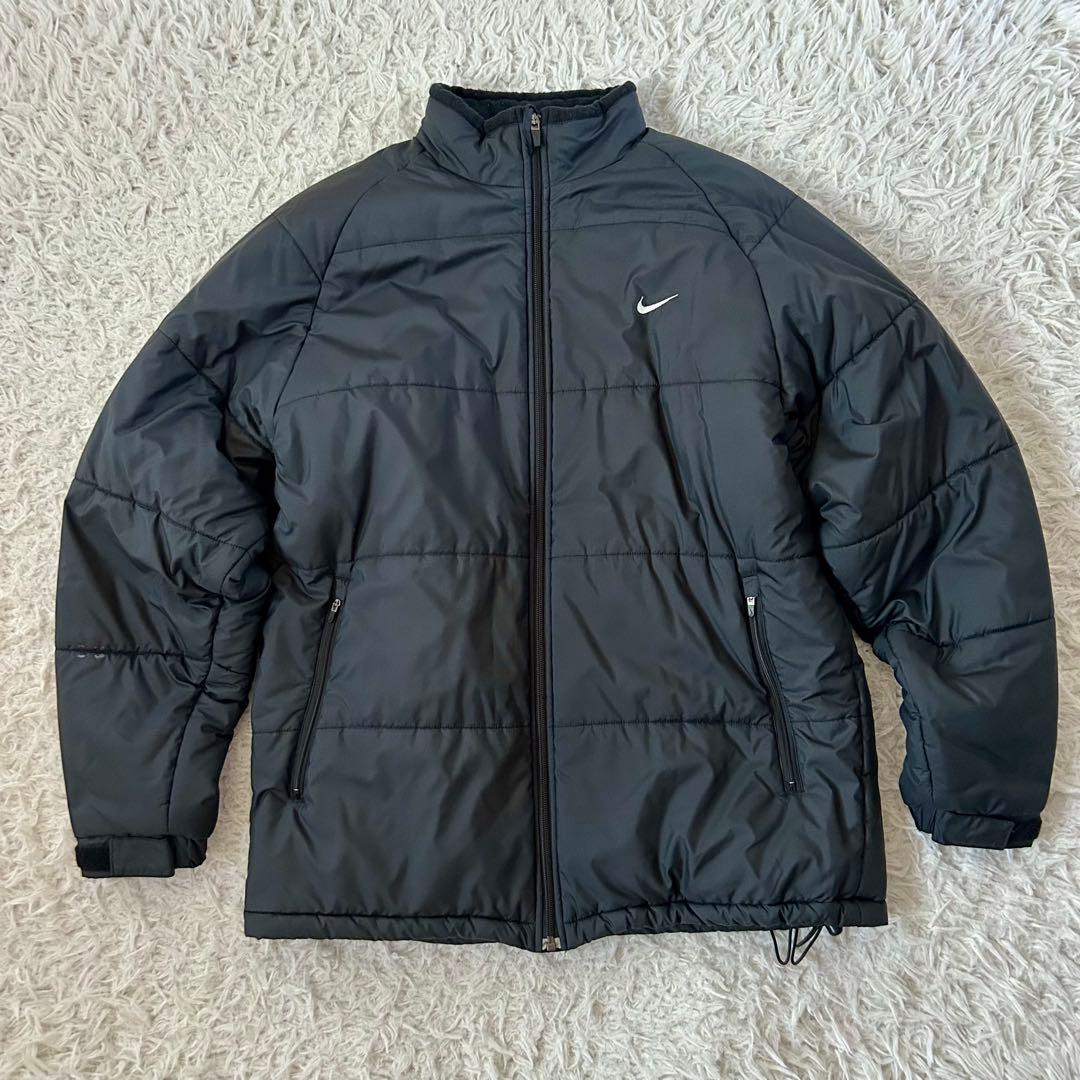 00s NIKE ライトダウン 中綿ジャケット メンズ L Y2K ブラック - メルカリ