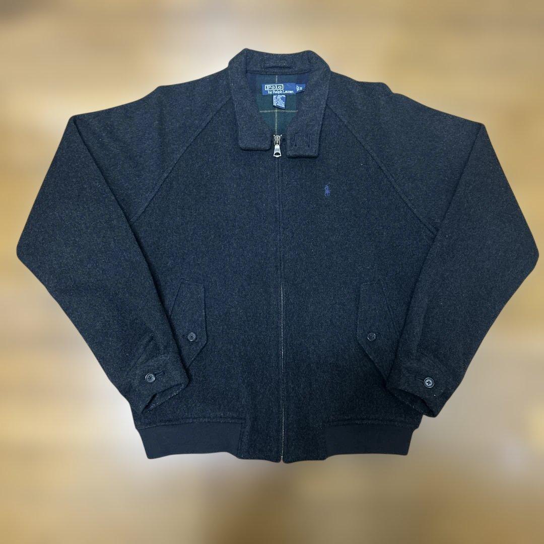 ラルフローレン g-9 ハリントンジャケット ウール チャコール 90s 80s