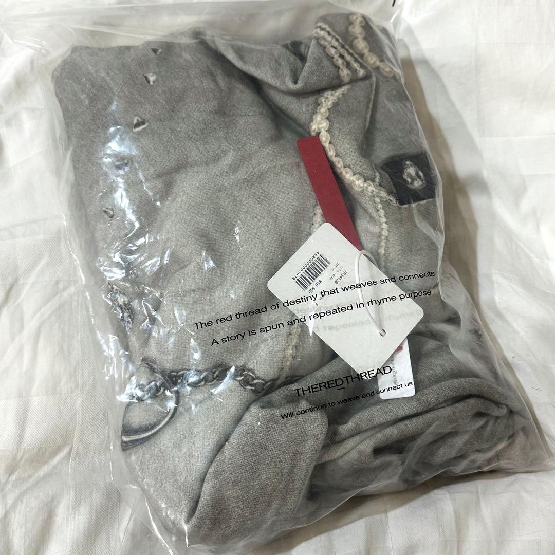THEREDTHREAD S PRINT SWEAT2 TOYS gray パンツ THEREDTHREAD S print