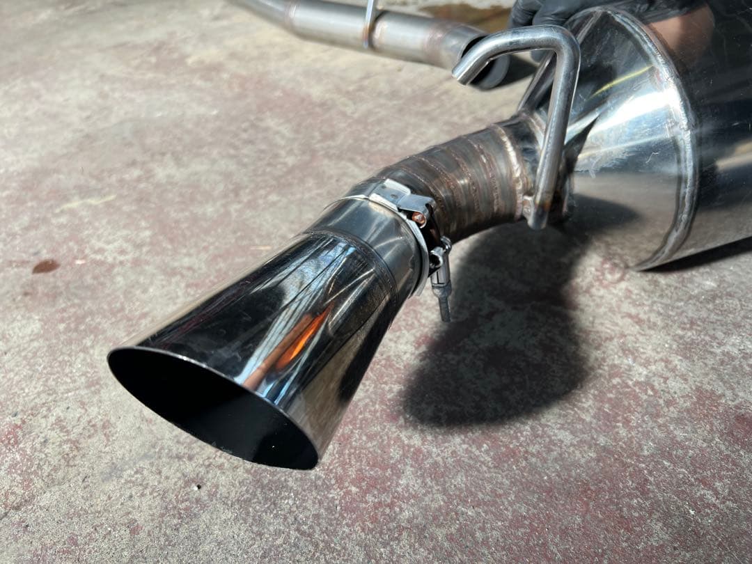 マツダ RX-8用か？ ジャンク品 ワンオフマフラー メーカー不明