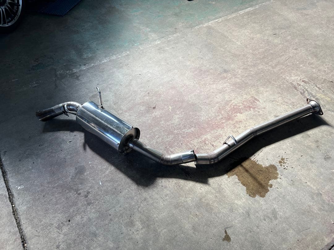 マツダ RX-8用か？ ジャンク品 ワンオフマフラー メーカー不明