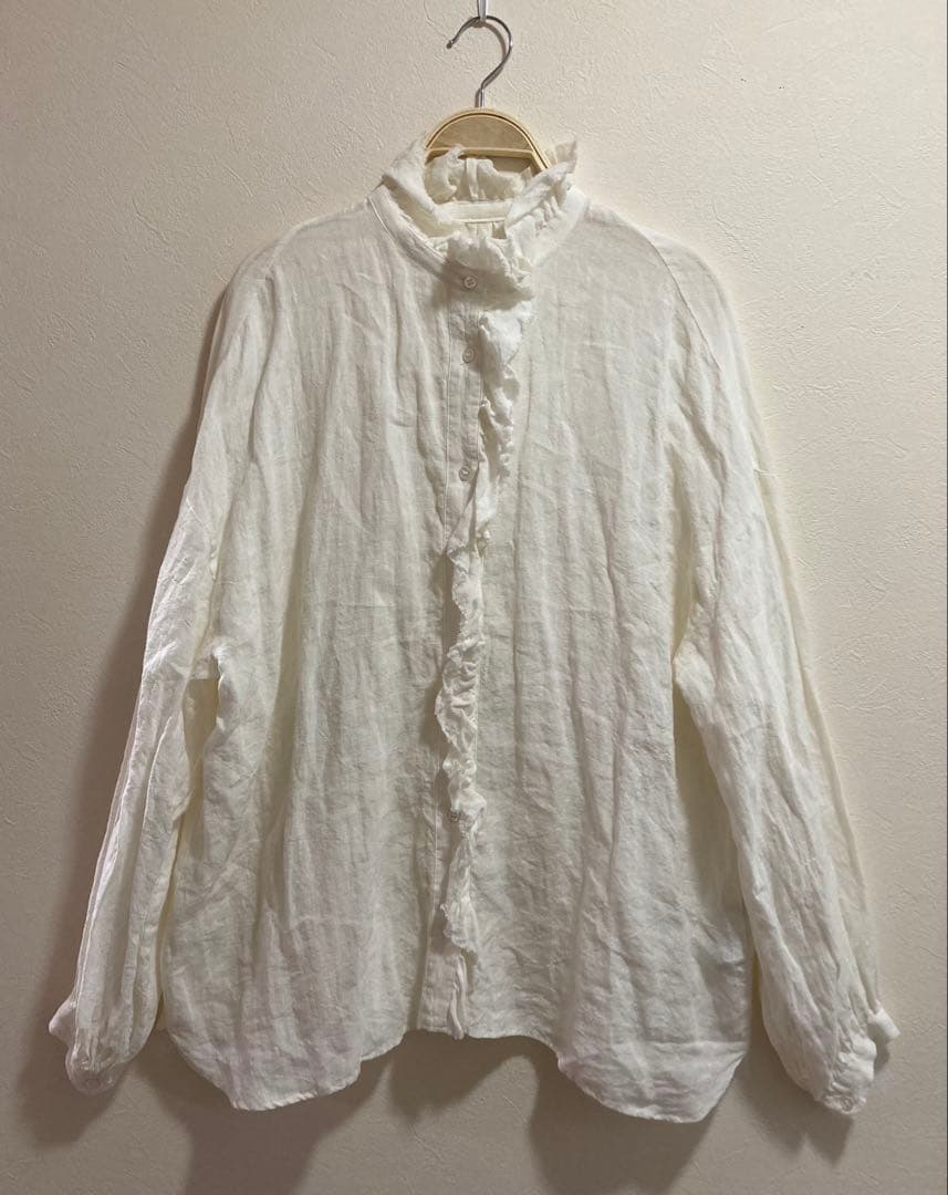 journal standard luxe リネンワッシャーフリルブラウス - メルカリ