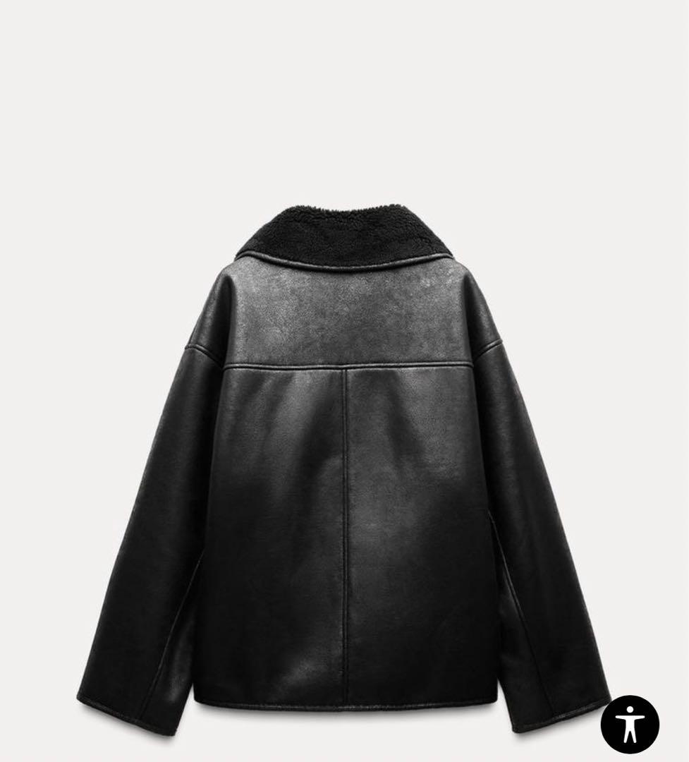 ZARA リバーシブルレザージャケット Sサイズ 2024新作 ZWコレクション