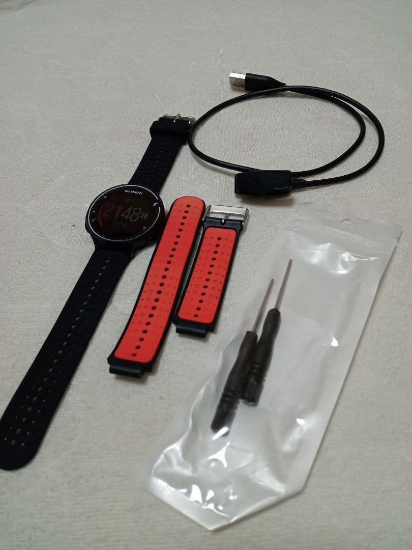 GARMIN ForeAthlete 230J スポーツ計測機能 ブラック 美品 - メルカリ