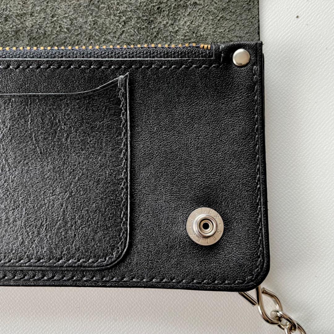 AAADAA トラッカーウォレット イギリス製馬革 ヴィンテージタロン