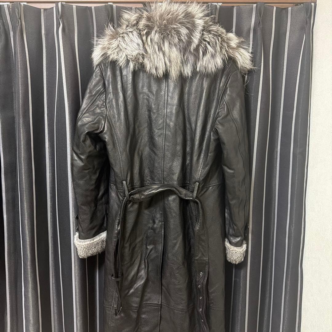 希少‼︎ トルネードマート マキシレザーシルバーフォックスコンビ