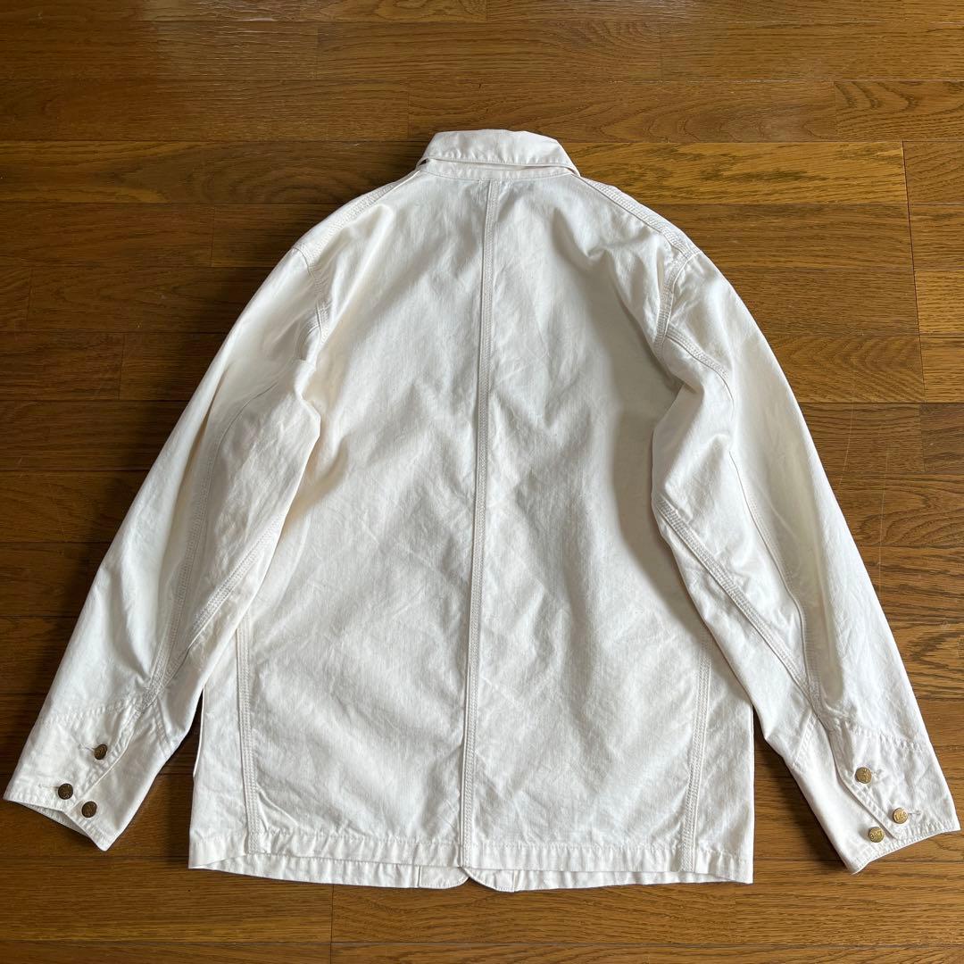 Lee 44-J カバーオール 38 M 生成り クリーム 白 復刻 レプリカ