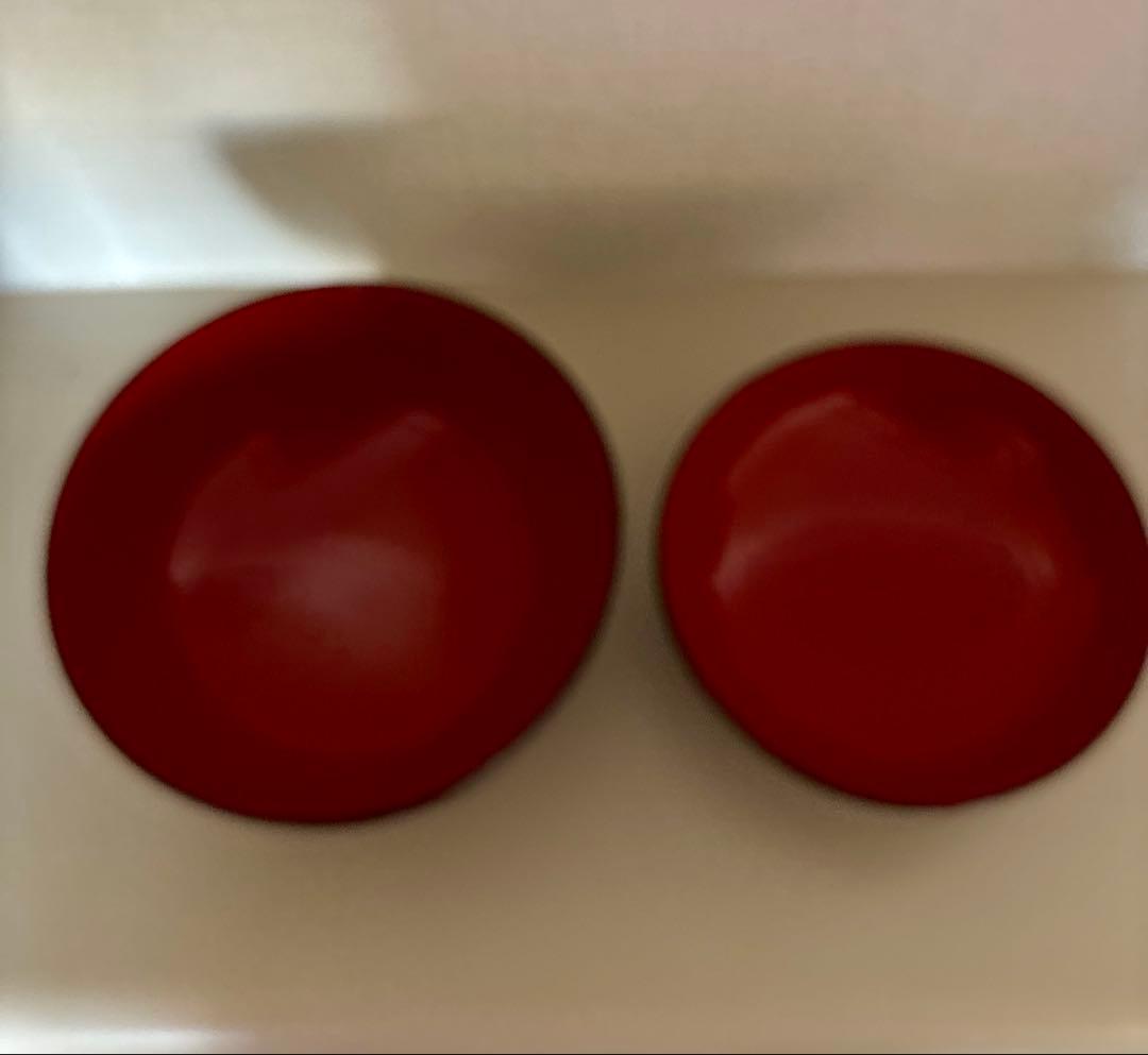 輪島塗 蓋付き汁椀 2客セット 赤黒 新品未使用