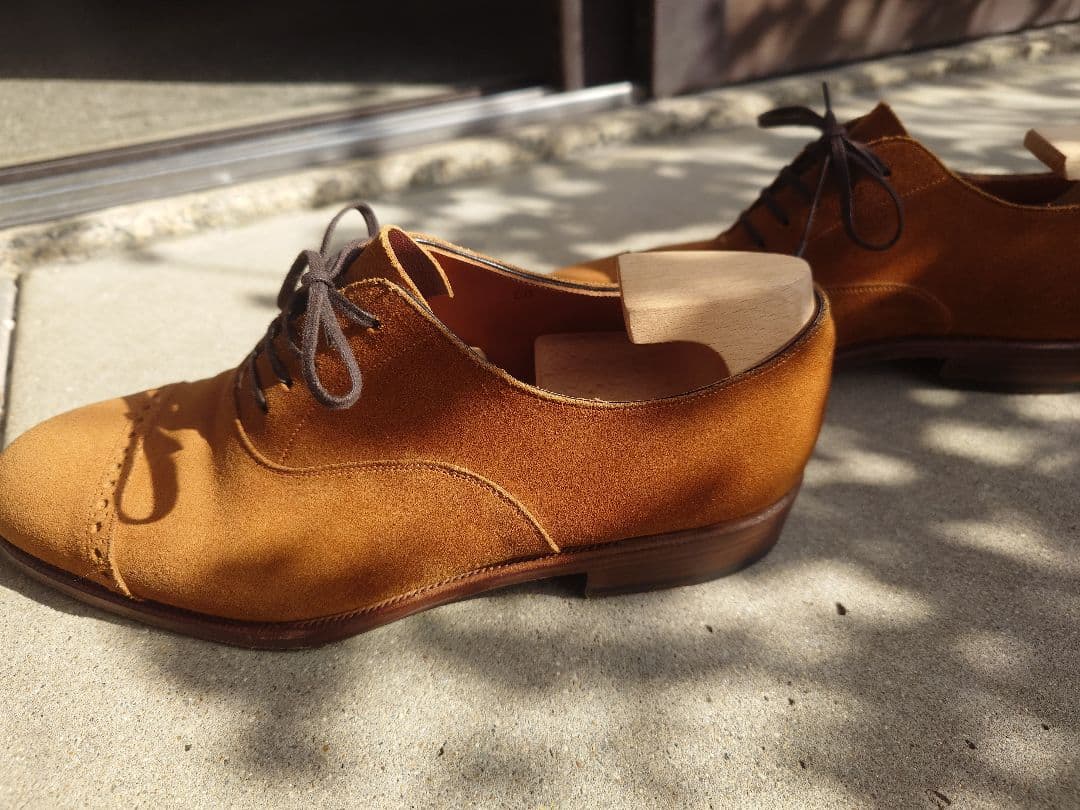 IRON DRESS アイアンドレス 6D スェードパンチドキャップトゥ - メルカリ