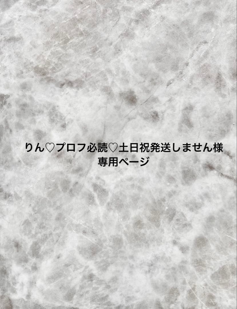 りん♡プロフ必読♡土日祝発送しません様専用ページ - メルカリ