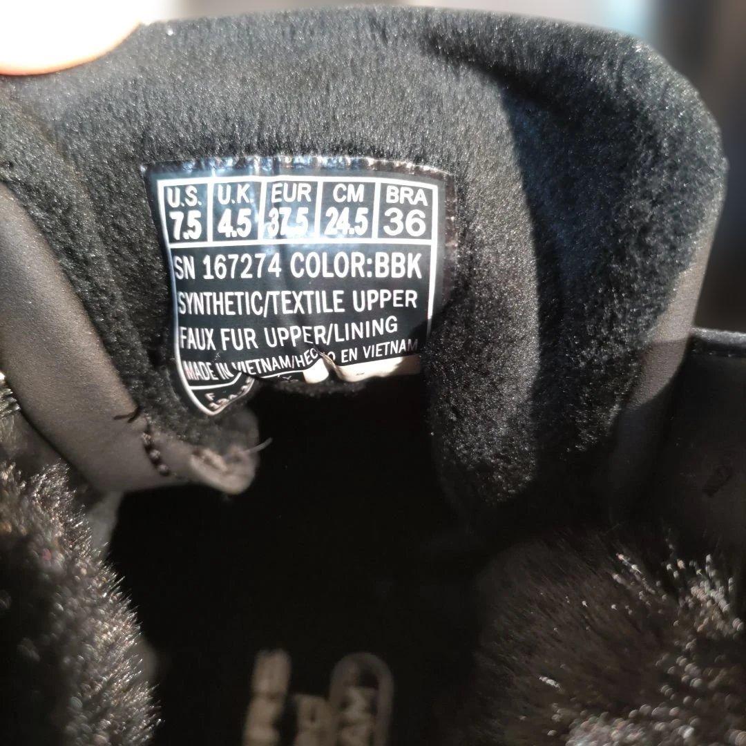 新品24.5cm]スケッチャーズ ハイカットスニーカー サイドジップ 黒